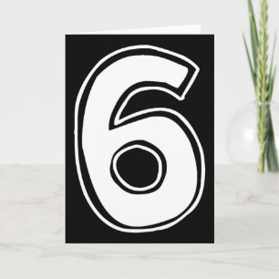 Number 6 Six Seven 6 7 Meme 67 Funny 6th Birthday  Card