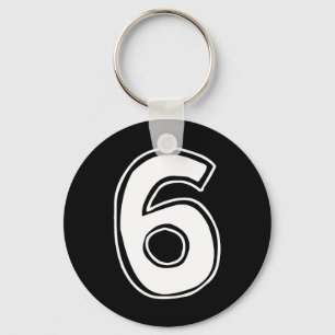 Number 6 Six Seven 6 7 Meme 67 Funny 6th Birthday  Key Ring