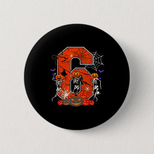 Number 6 Six Seven Meme 6 7 Halloween Dancing Skel 6 Cm Round Badge