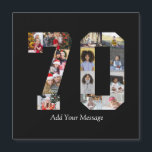 Number 70 Photo Collage<br><div class="desc">This customisable product is where photos are arranged to form the shape of a number. It is often used for milestone celebrations like birthdays, anniversaries, or achievements, allowing users to showcase memorable images within a single, eye-catching display. The designs typically offer spaces for various photo sizes and orientations, ensuring a...</div>