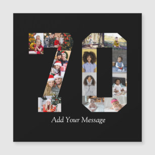 Number 70 Photo Collage