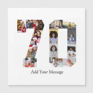Number 70 Photo Collage