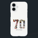 Number 70 Photo Collage iPhone 16 Case<br><div class="desc">This customisable product is where photos are arranged to form the shape of a number. It is often used for milestone celebrations like birthdays, anniversaries, or achievements, allowing users to showcase memorable images within a single, eye-catching display. The designs typically offer spaces for various photo sizes and orientations, ensuring a...</div>