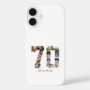 Number 70 Photo Collage iPhone 16 Case