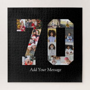 Number 70 Photo Collage Jigsaw Puzzle