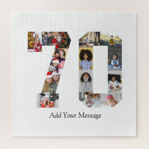 Number 70 Photo Collage Jigsaw Puzzle