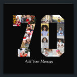Number 70 Photo Collage Print<br><div class="desc">This customisable product is where photos are arranged to form the shape of a number. It is often used for milestone celebrations like birthdays, anniversaries, or achievements, allowing users to showcase memorable images within a single, eye-catching display. The designs typically offer spaces for various photo sizes and orientations, ensuring a...</div>