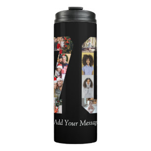 Number 70 Photo Collage Thermal Tumbler