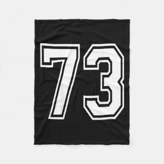 Number 73 fleece blanket