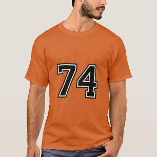Number 74 Varsity Sports Jersey 74th Birthday T-Shirt