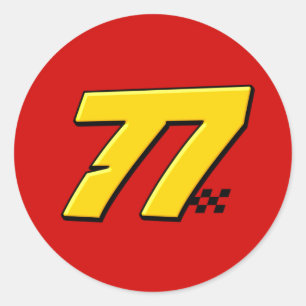 Number 77 - Sticker