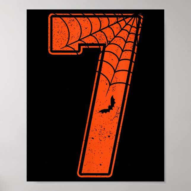 Number 7 67 Meme Costume Matching Group Halloween  Poster (Front)