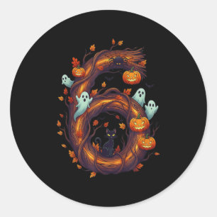 Number 7 67 Meme Halloween Pumpkin Costume Matchin Classic Round Sticker