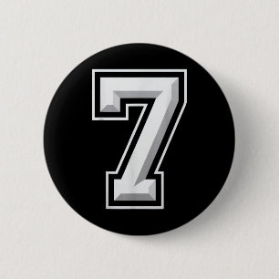 Number 7 67 Meme Matching  6 Cm Round Badge