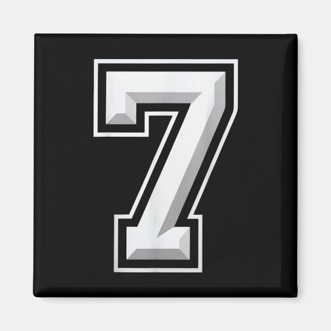 Number 7 67 Meme Matching  Magnet (Front)