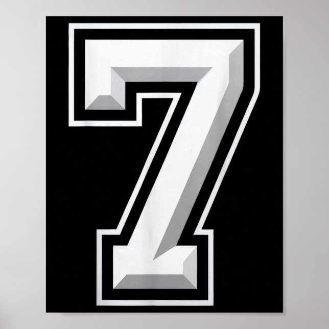 Number 7 67 Meme Matching  Poster (Front)