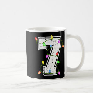 Number 7 7th Birthday Boy Christmas Happy Birthday Coffee Mug