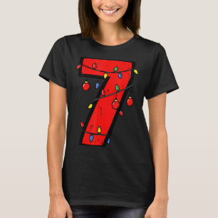 Number 7 Christmas 6 7 Matching 67 Meme Men Women T-Shirt