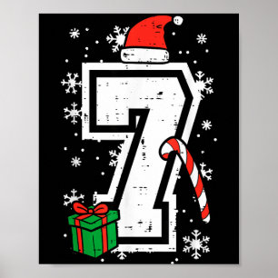 Number 7 Christmas 6 7 Xmas Matching 67 Meme Men W Poster