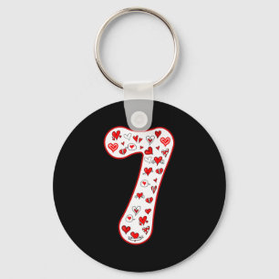 Number 7 Couple Costume Duo 67 Meme Six Seven Vale Key Ring