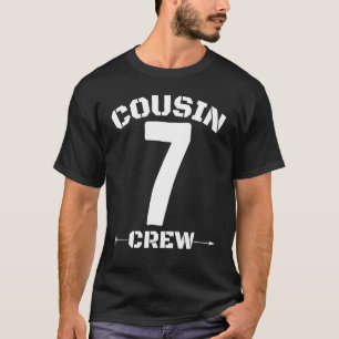Number 7 Cousin Crew Reunion Matching Family Group T-Shirt