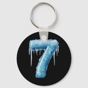 Number 7 Fire Ice Number Six Seven Meme 67 Alpha S Key Ring