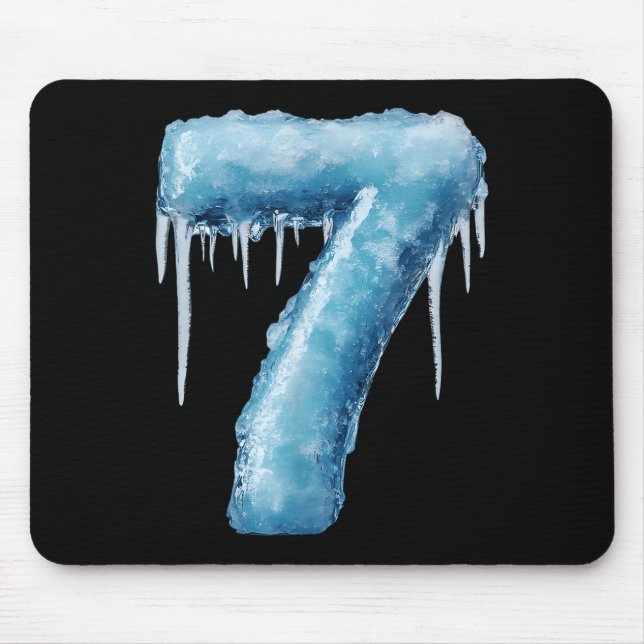 Number 7 Fire Ice Number Six Seven Meme 67 Alpha S Mouse Mat (Front)