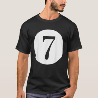 Number 7 for Adults Kids Family Number Shirts