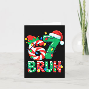 Number 7 Funny Meme Saying 6 7 Six Seven Christmas Card