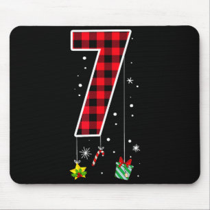 Number 7 Funny Meme Saying 6 7 Six Seven Christmas Mouse Mat