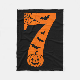 Number 7 Funny Meme Saying 6 7 Six Seven Halloween Fleece Blanket