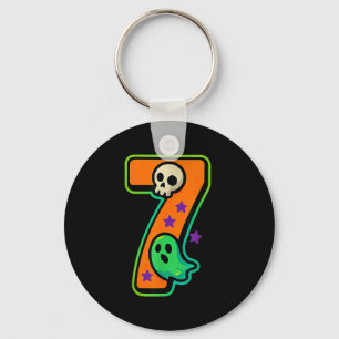 Number 7 Funny Meme Saying 6 7 Six Seven Halloween Key Ring