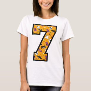 Number 7 Funny Meme Saying 6 7 Six Seven Halloween T-Shirt