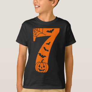 Number 7 Funny Meme Saying 6 7 Six Seven Halloween T-Shirt