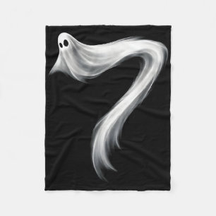 Number 7 Ghost Funny Six Seven 67 Halloween Meme Fleece Blanket