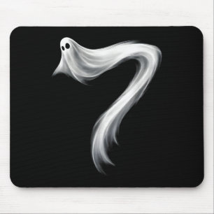 Number 7 Ghost Funny Six Seven 67 Halloween Meme Mouse Mat