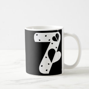 Number 7 Hearts Love 67 Couple Matching Christmas Coffee Mug