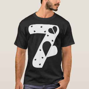 Number 7 Hearts Love 67 Couple Matching Christmas T-Shirt