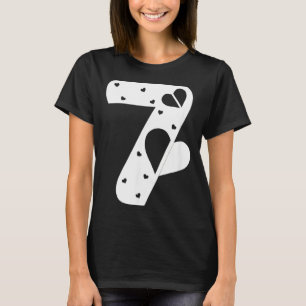 Number 7 Hearts Love 67 Couple Matching Christmas  T-Shirt