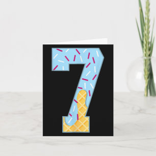 Number 7 Ice Cream Drip 67 Meme Couple Halloween C Card