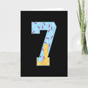 Number 7 Ice Cream Drip 67 Meme Couple Halloween C Card