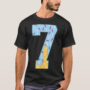 Number 7 Ice Cream Drip 67 Meme Couple Halloween C T-Shirt