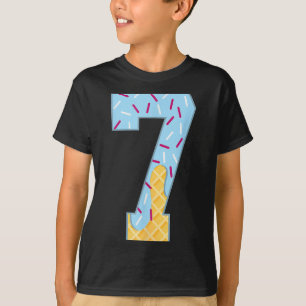 Number 7 Ice Cream Drip 67 Meme Couple Halloween C T-Shirt