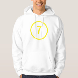 number 7 in a circle hoodie