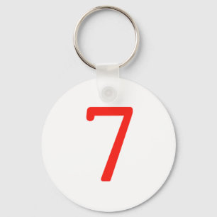 Number 7 key ring