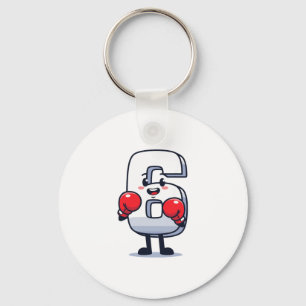 Number 7 Matching 67 Meme Boxing Men Women Kids  Key Ring