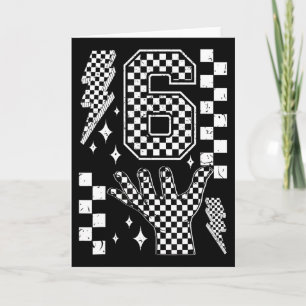 Number 7 Matching 67 Meme Checkered Costume Kids Card
