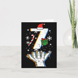 Number 7 Matching 67 Meme Christmas 6 7 Xmas Men W Card
