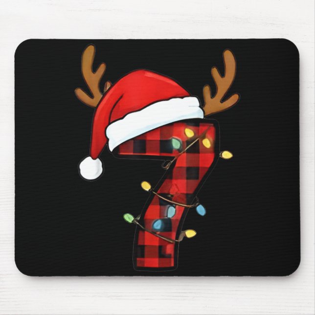 Number 7 Matching 67 Meme Christmas Costume Men Wo Mouse Mat (Front)