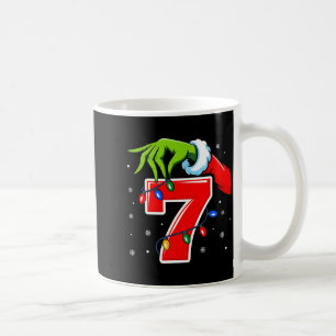 Number 7 Matching 67 Meme Christmas Elf Hand Boys  Coffee Mug